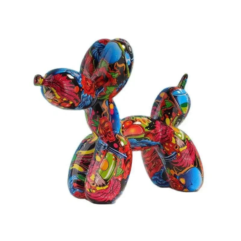 Chien Ballon Pop Art – Objet Déco Résine Colorée - One PETS-TOP