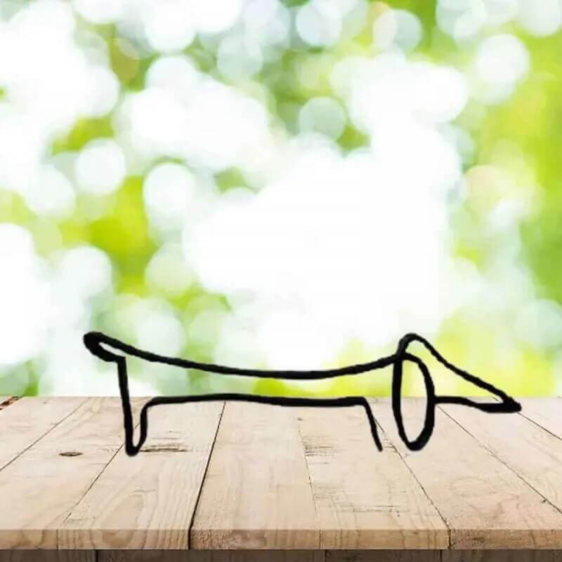 Sculpture De Chien En Métal Minimaliste - One PETS-TOP