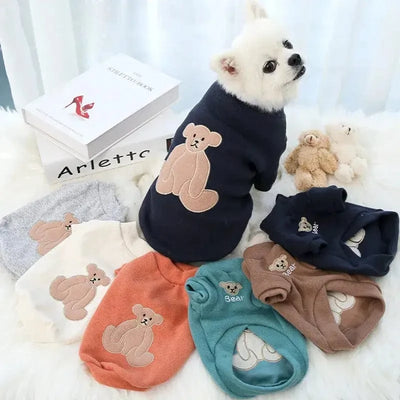 🧸 Sweat à Capuche Ours Cartoon pour Chiens – Confort & Style Craquant 🐶 One PETS-TOP