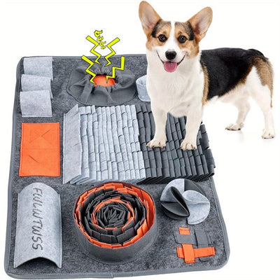 Tapis de fouille interactif XXL pour chien – Dressage, jeu & récompenses Orange One PETS-TOP