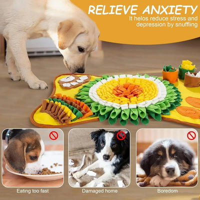 Tapis de reniflage interactif – Jeu éducatif & anti-stress pour chiens 64 x 43cm One PETS-TOP