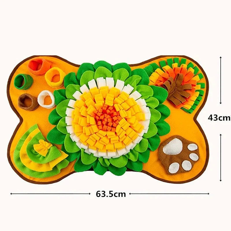 Tapis de reniflage interactif – Jeu éducatif & anti-stress pour chiens 64 x 43cm One PETS-TOP