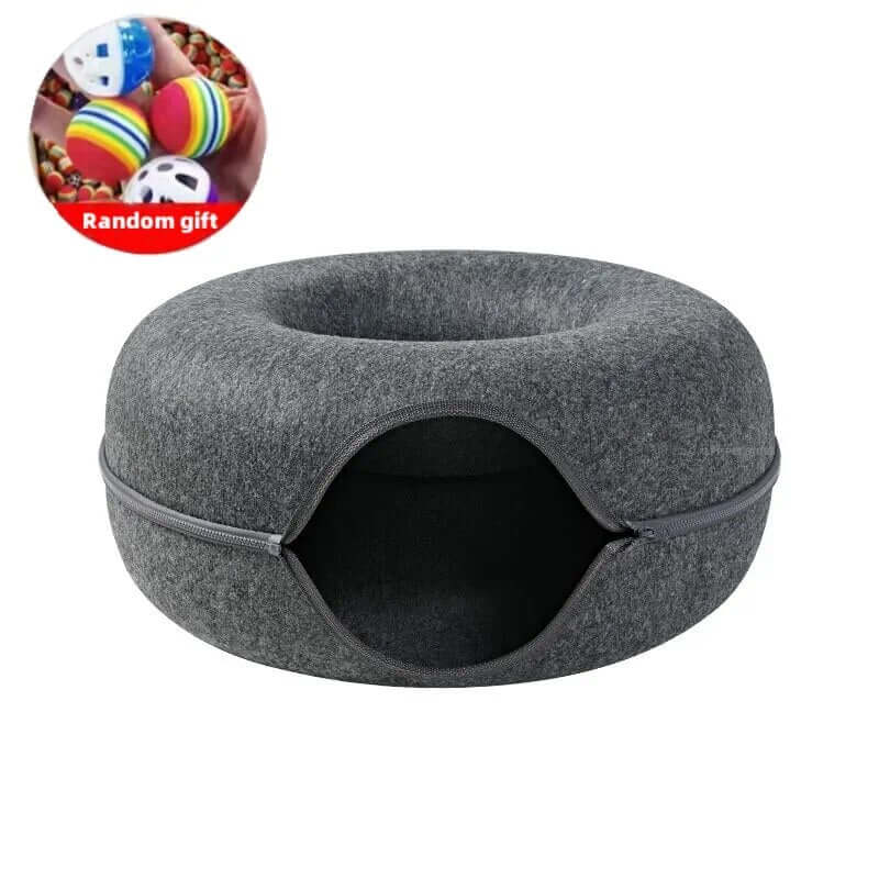 Tunnel De Jeu En Feutre Pour Chat - Catcanal - One PETS-TOP