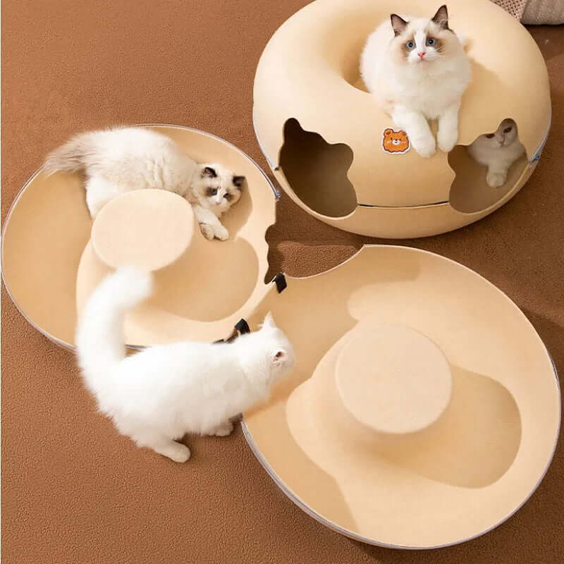 Tunnel De Jeu En Feutre Pour Chat - Catcanal - One PETS-TOP