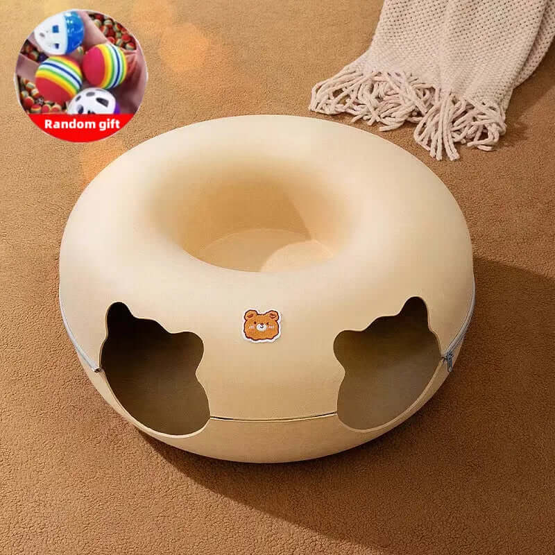 Tunnel De Jeu En Feutre Pour Chat - Catcanal - One PETS-TOP