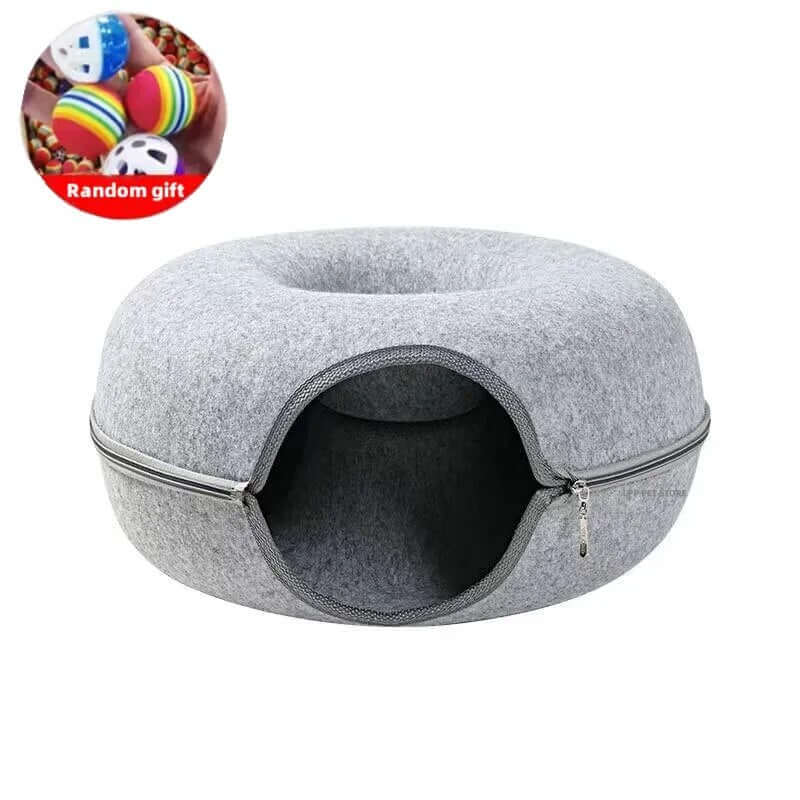 Tunnel De Jeu En Feutre Pour Chat - Catcanal - One PETS-TOP