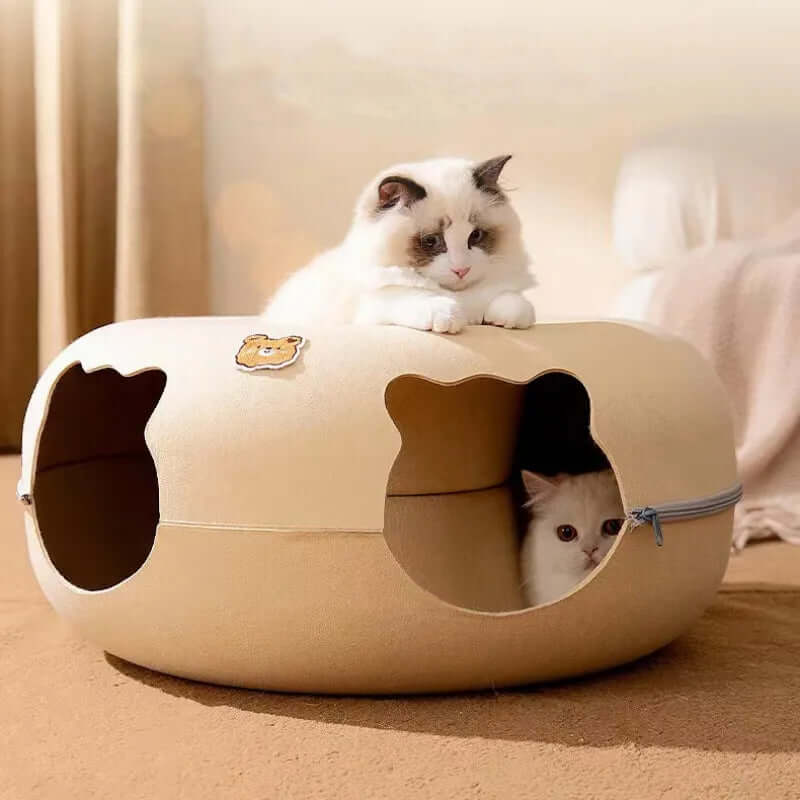 Tunnel De Jeu En Feutre Pour Chat - Catcanal - One PETS-TOP