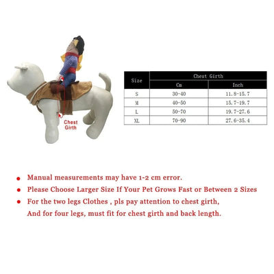 Costume Cowboy Canin : Éclat Et Rires Assurés! One PETS-TOP