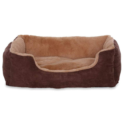 Lit Chien Coussin Chien Panier Chien Avec Coussin Taille S Gris/Noir (S) 50 x 37 cm / beige/marron One PETS-TOP