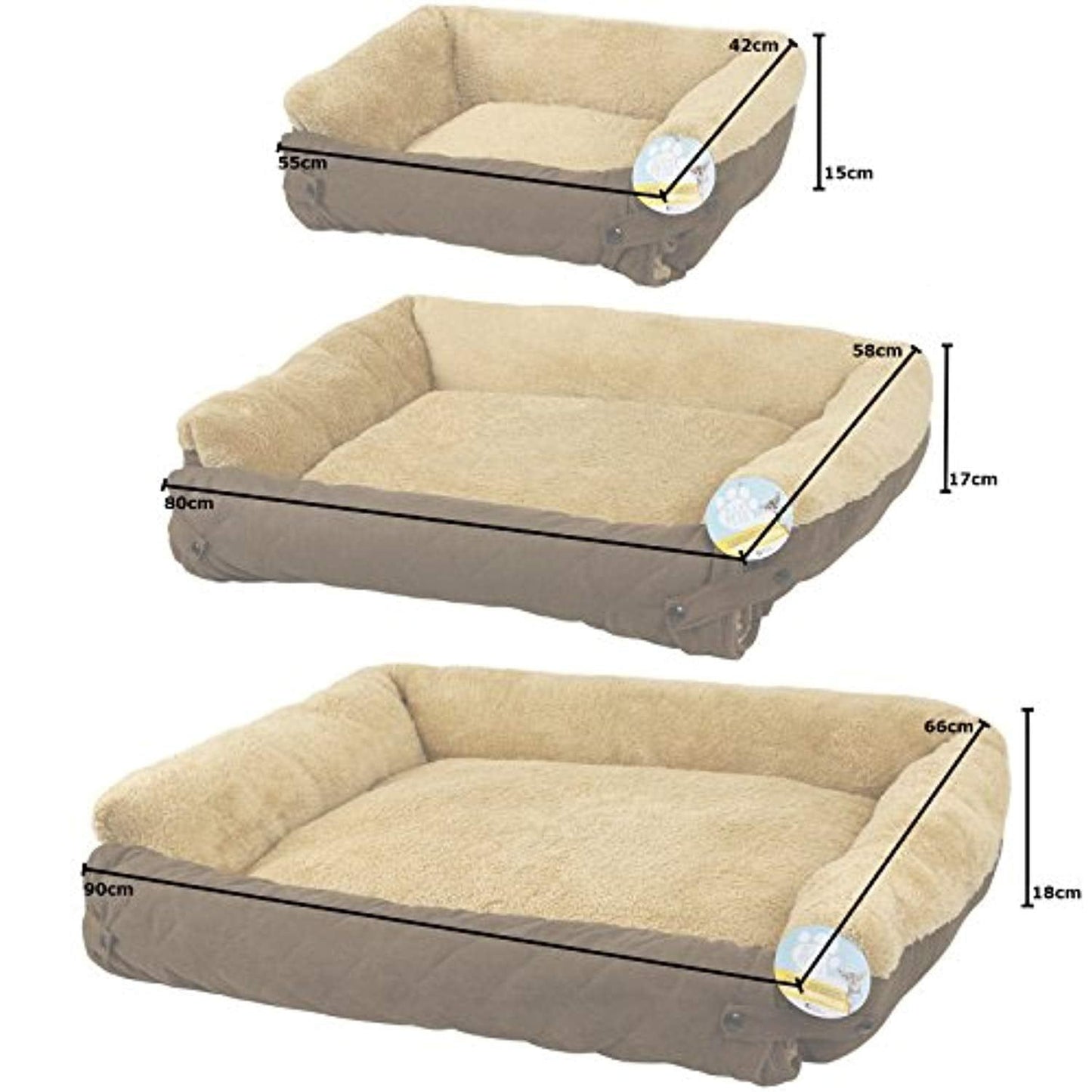Lit Protecteur De Canapé En Polaire Marron Pour Chat/Chien – Choix De Tailles - One PETS-TOP