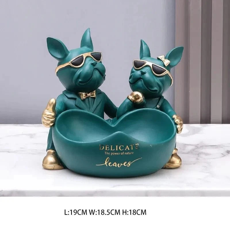 Bulldog Gardien Des Trésors : Statue Et Boîte À Secrets - One PETS-TOP