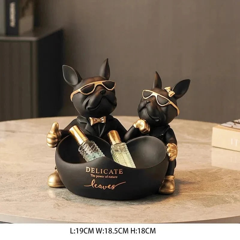Bulldog Gardien Des Trésors : Statue Et Boîte À Secrets - One PETS-TOP