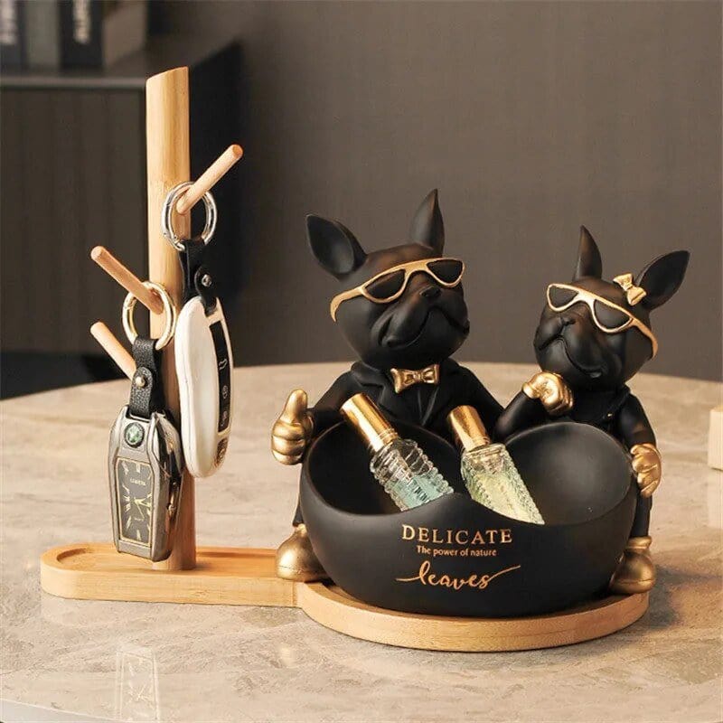 Bulldog Gardien Des Trésors : Statue Et Boîte À Secrets - One PETS-TOP