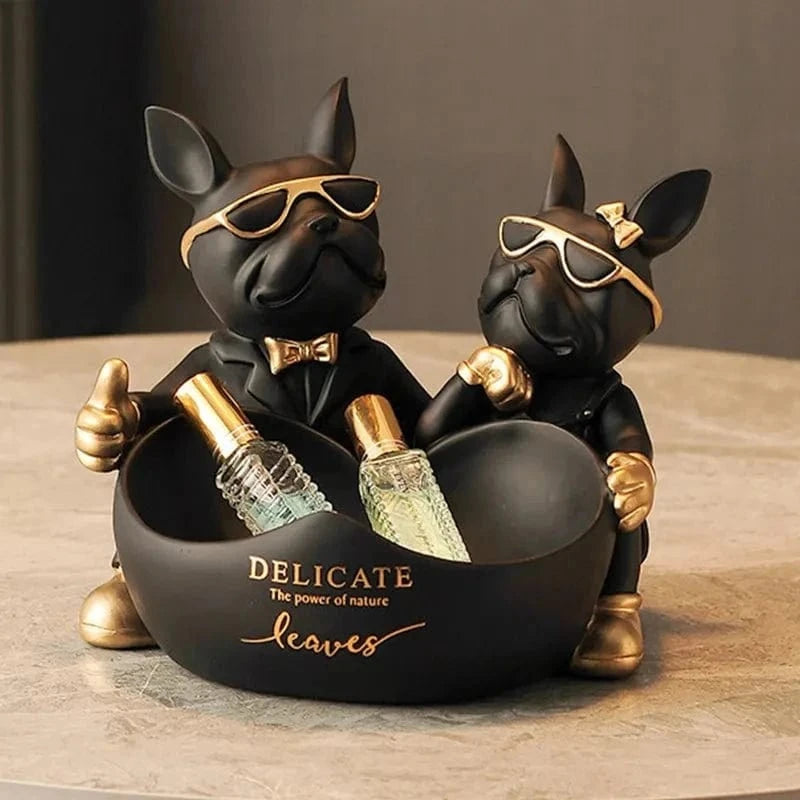 Bulldog Gardien Des Trésors : Statue Et Boîte À Secrets - One PETS-TOP