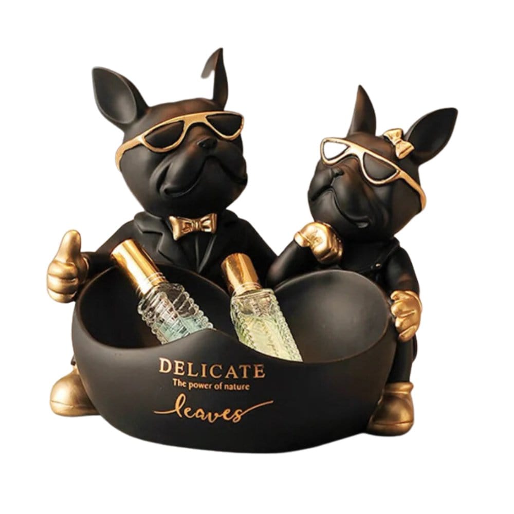 Bulldog Gardien Des Trésors : Statue Et Boîte À Secrets - One PETS-TOP