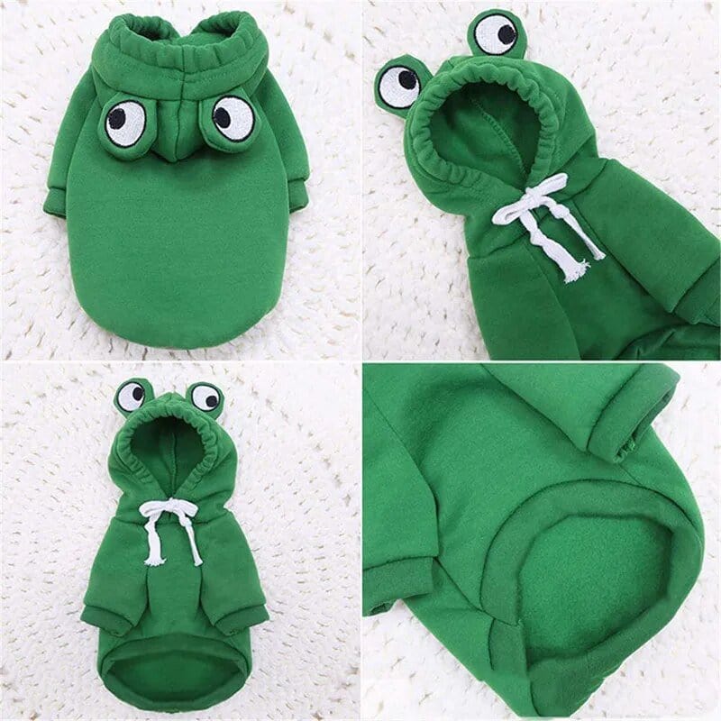 Froggiewarm: Pull Capuche Grenouille Pour Chiens ๐ธ๐ถ - One PETS-TOP