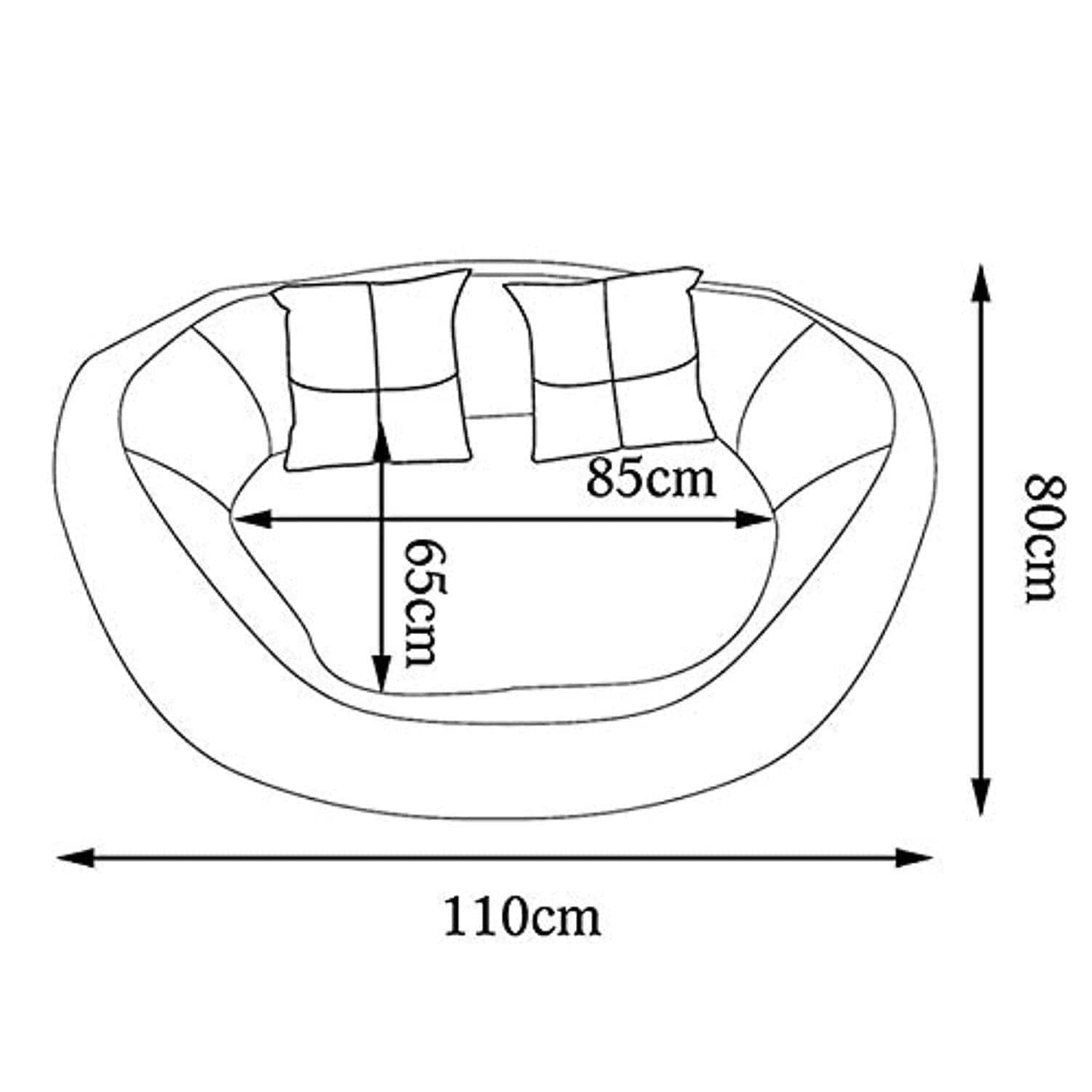 Lit/Canapé Lavable Avec Coussin Réversible Pour Chien - Marron/Beige Différentes Tailles - One PETS-TOP