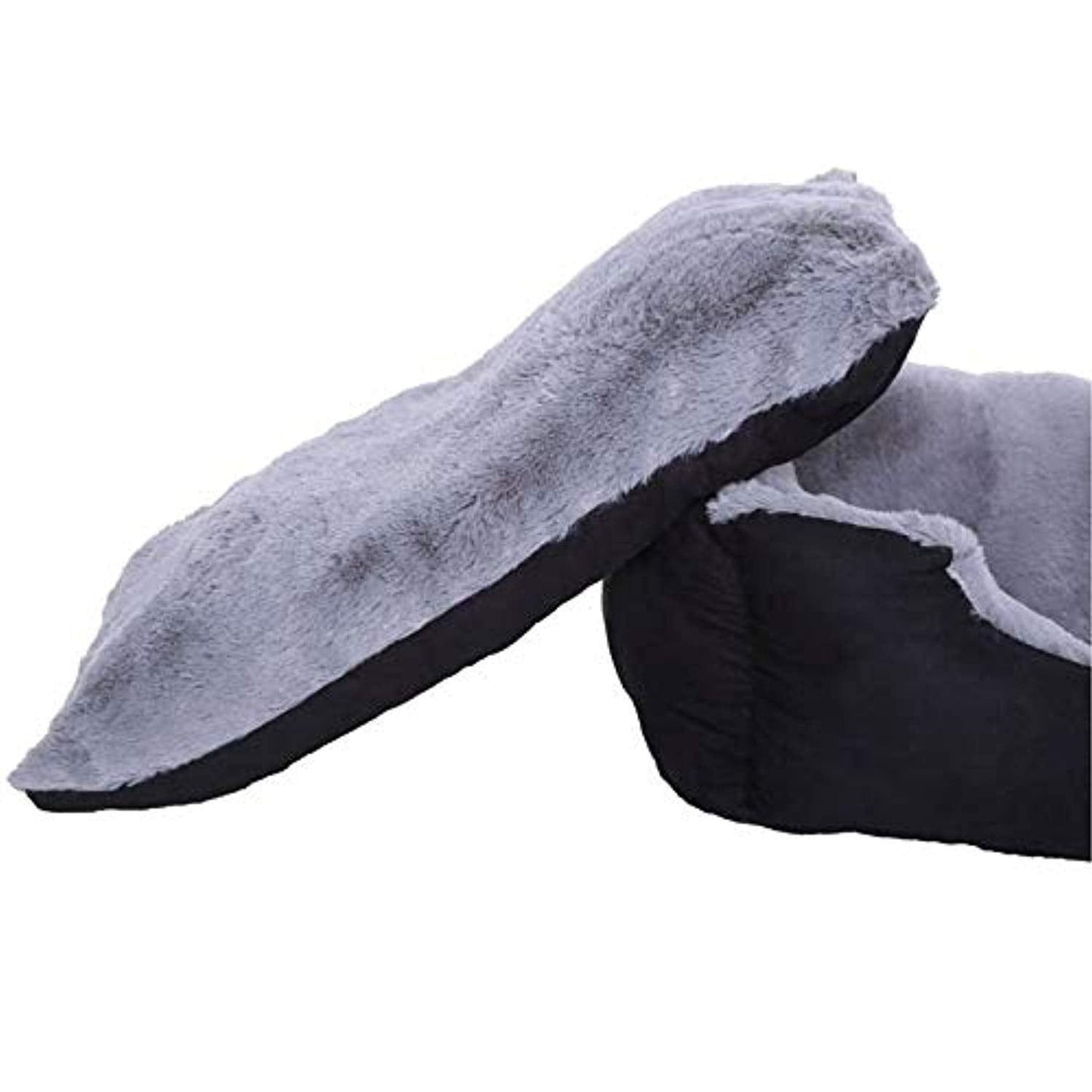 Lit Chien Coussin Chien Panier Chien Avec Coussin Taille S Gris/Noir - One PETS-TOP