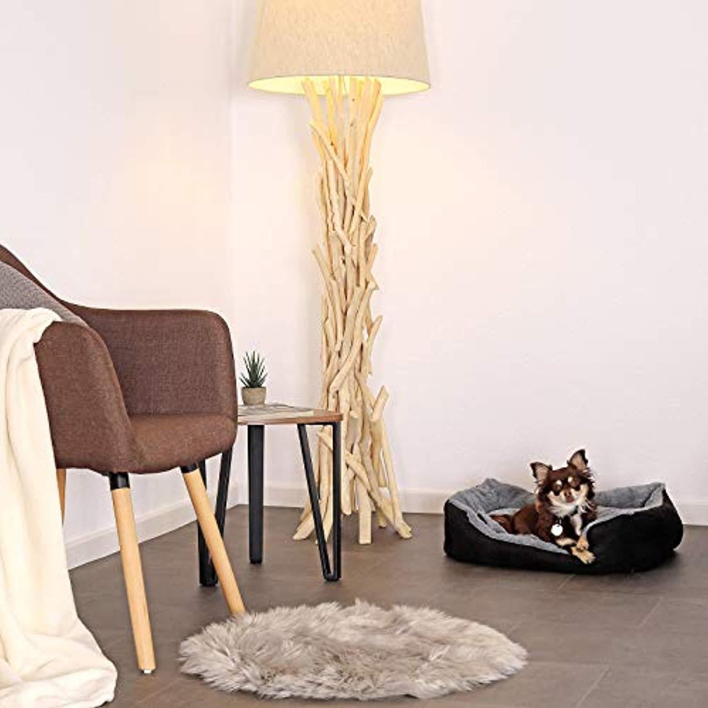 Lit Chien Coussin Chien Panier Chien Avec Coussin Taille S Gris/Noir - One PETS-TOP