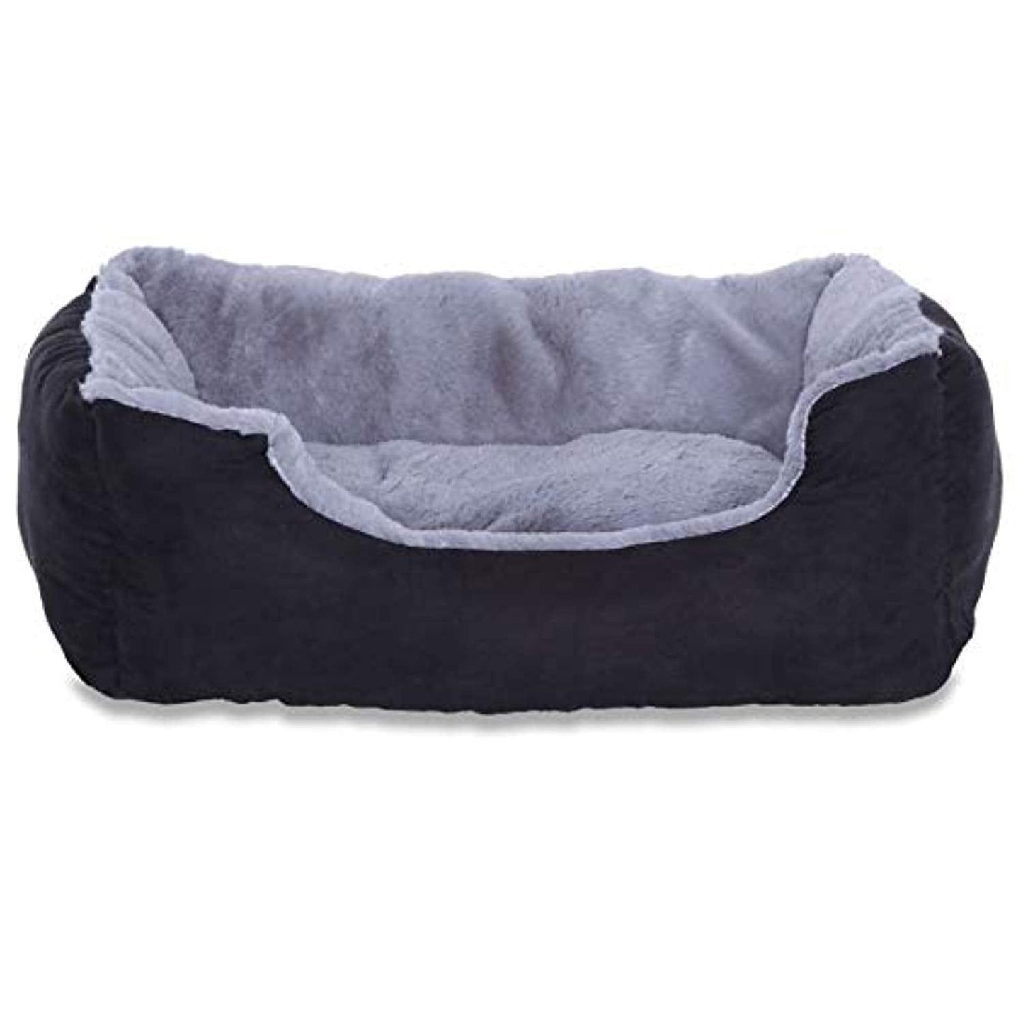 Lit Chien Coussin Chien Panier Chien Avec Coussin Taille S Gris/Noir - One PETS-TOP