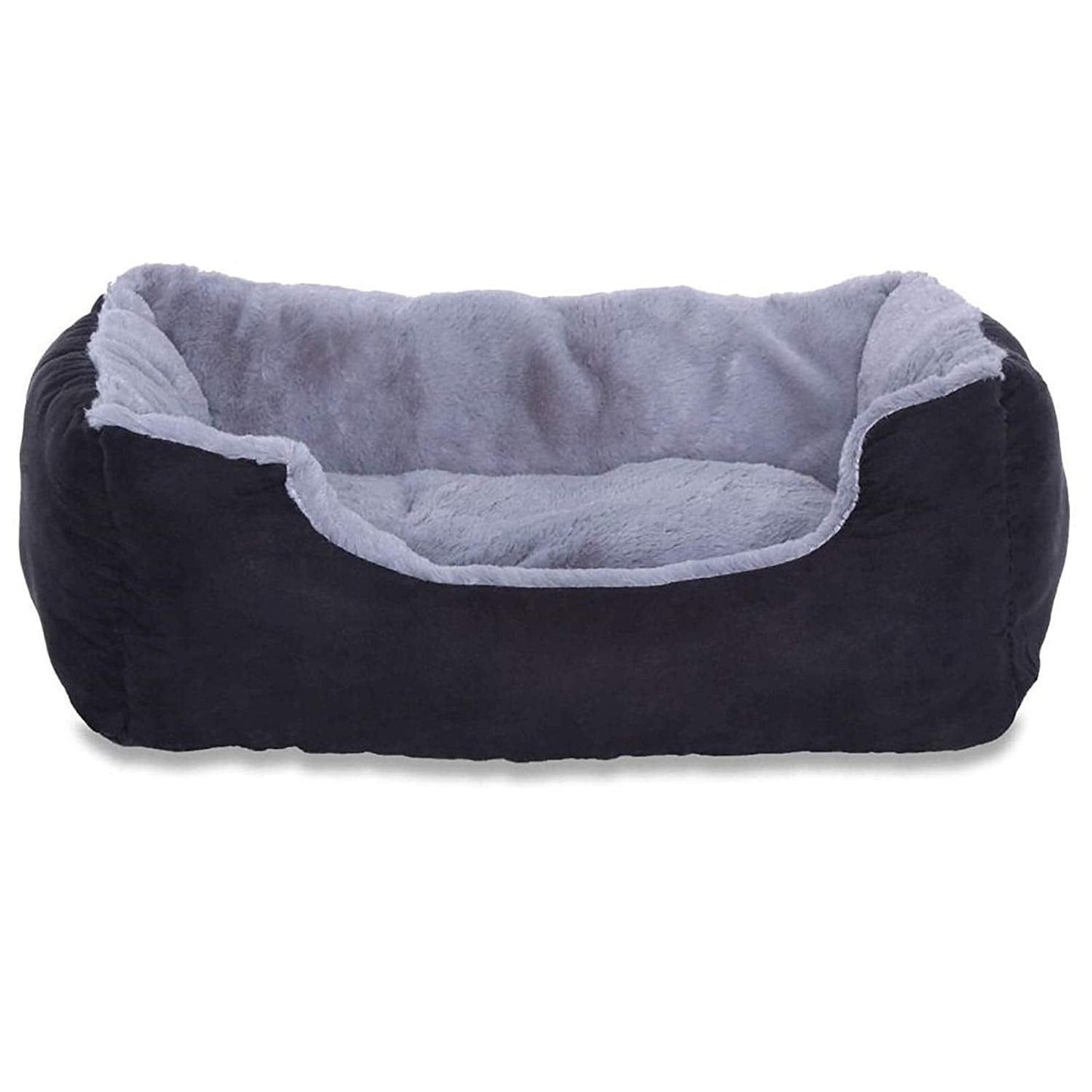 Lit Chien Coussin Chien Panier Chien Avec Coussin Taille S Gris/Noir - One PETS-TOP