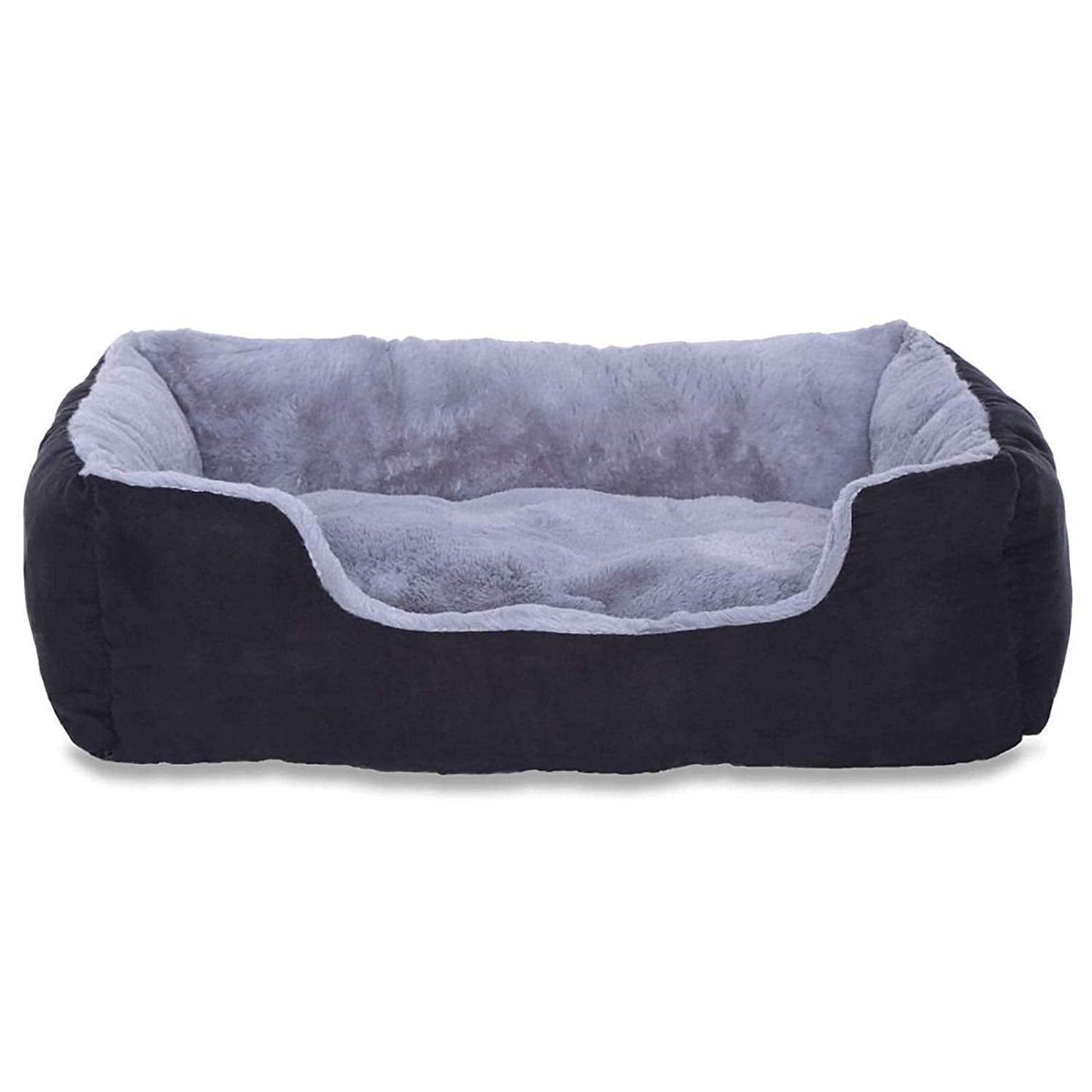 Lit Chien Coussin Chien Panier Chien Avec Coussin Taille S Gris/Noir - One PETS-TOP