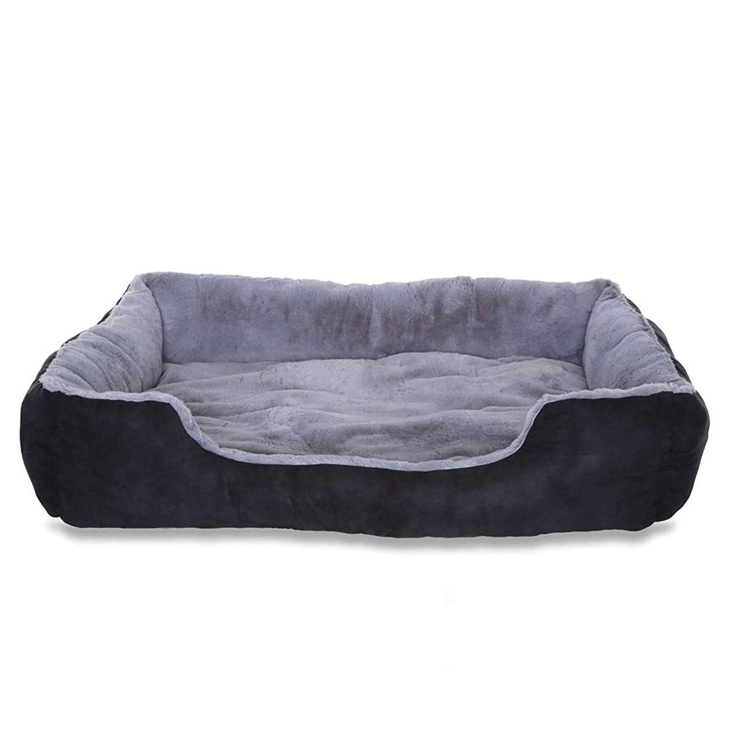 Lit Chien Coussin Chien Panier Chien Avec Coussin Taille S Gris/Noir - One PETS-TOP