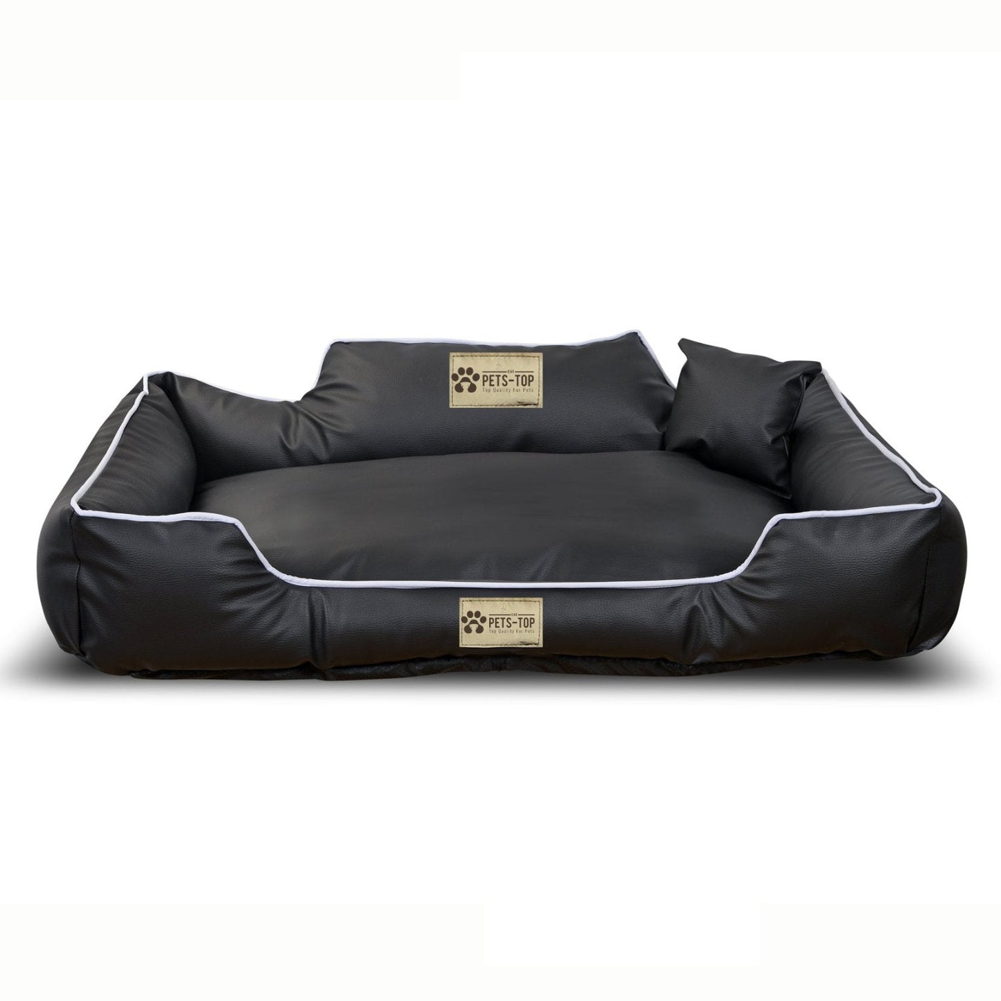 Panier Chien De Luxe Confort Rectangulaire En Cuir Écologique - One PETS-TOP