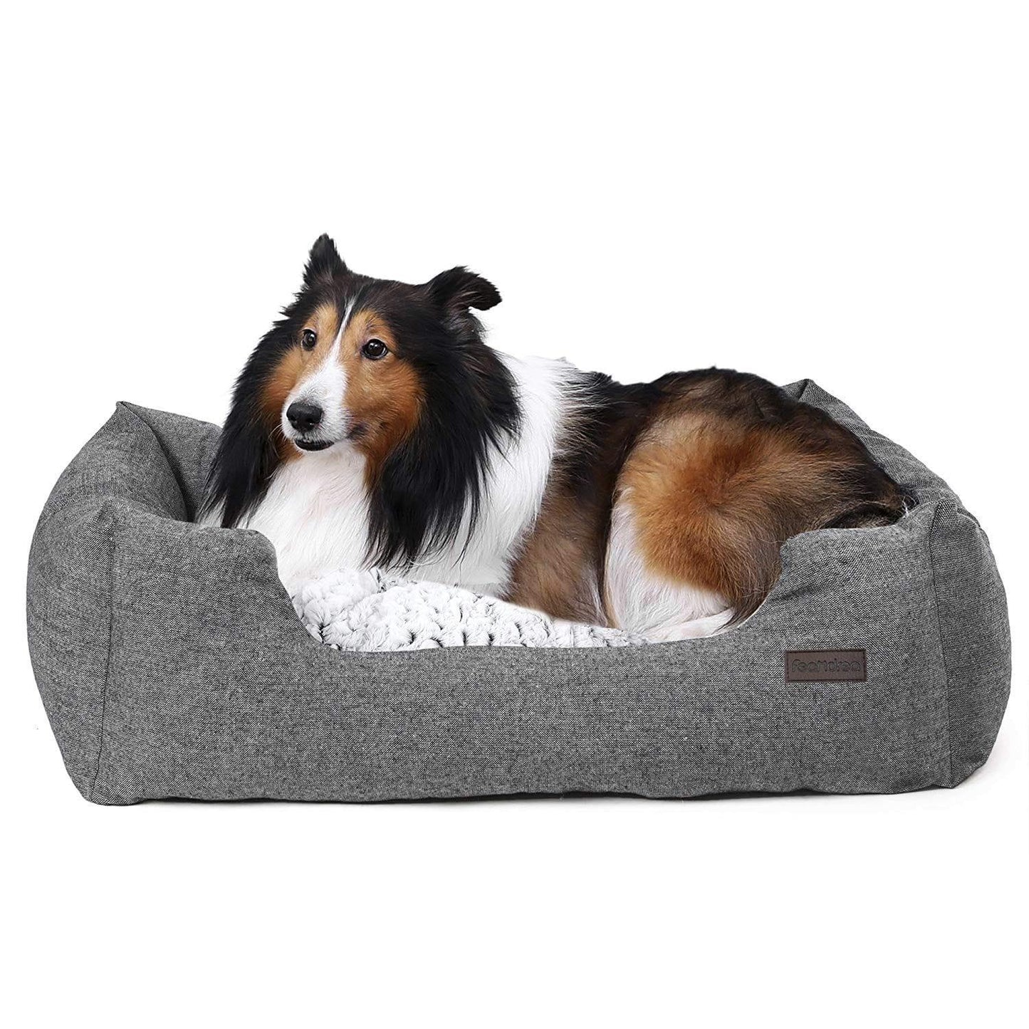 Panier Pour Chien, Lit Pour Chien, Taille M 80 X 60 X 26 Cm, Canapé, Matelas, Avec Coussin Rembourré - One PETS-TOP