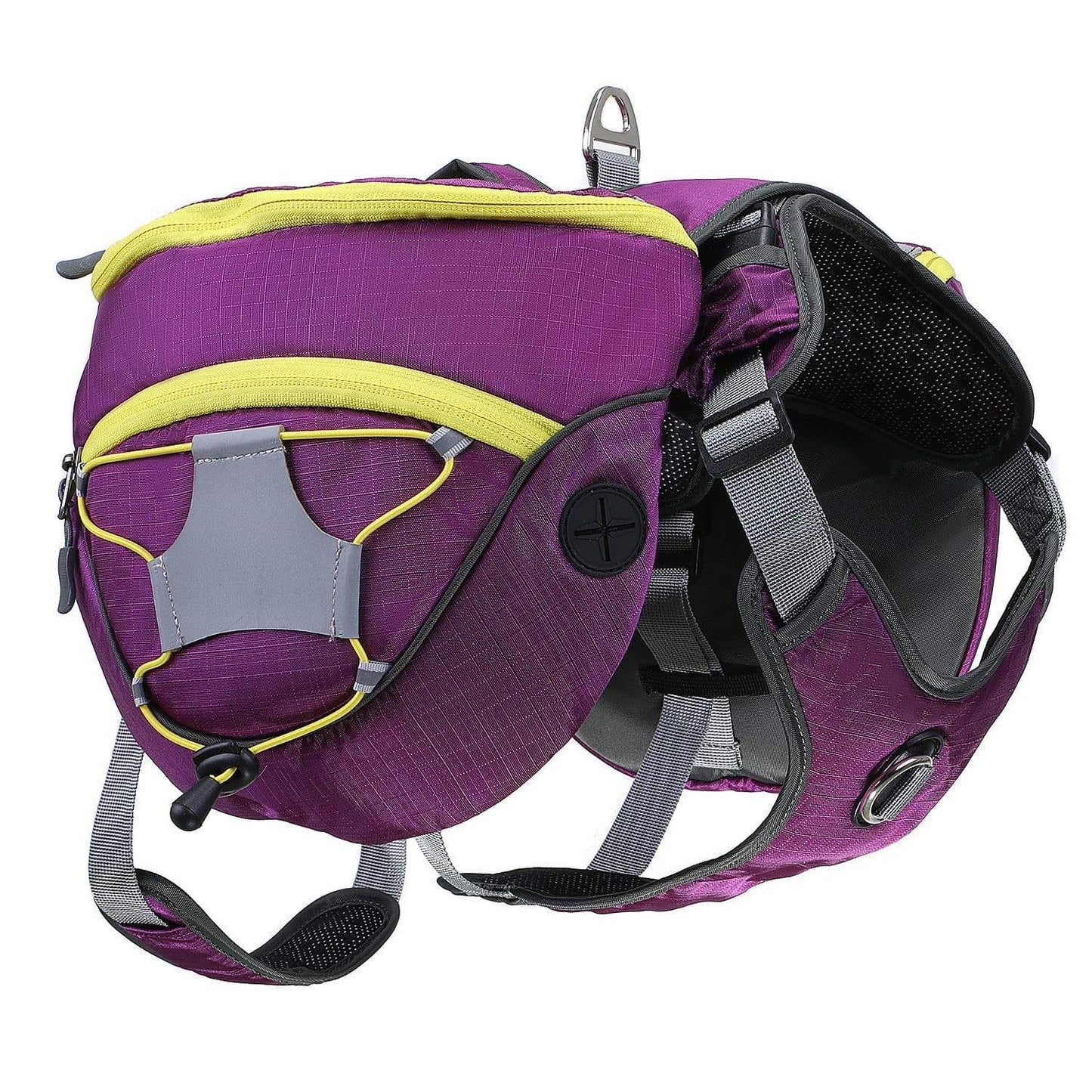 Sac À Dos De Transport Sacoche De Randonnée Pour Chien Réglable Imperméable Respirant Avec Pochettes Amovibles Harnais Gilet Sac De Selle À Voyage Marche Formation Camping Entraînement - One PETS-TOP