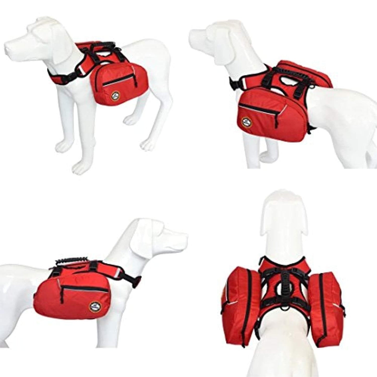 Sac À Dos Réglable Pour Chien Avec Sacoches, Idéal Pour La Randonnée - One PETS-TOP