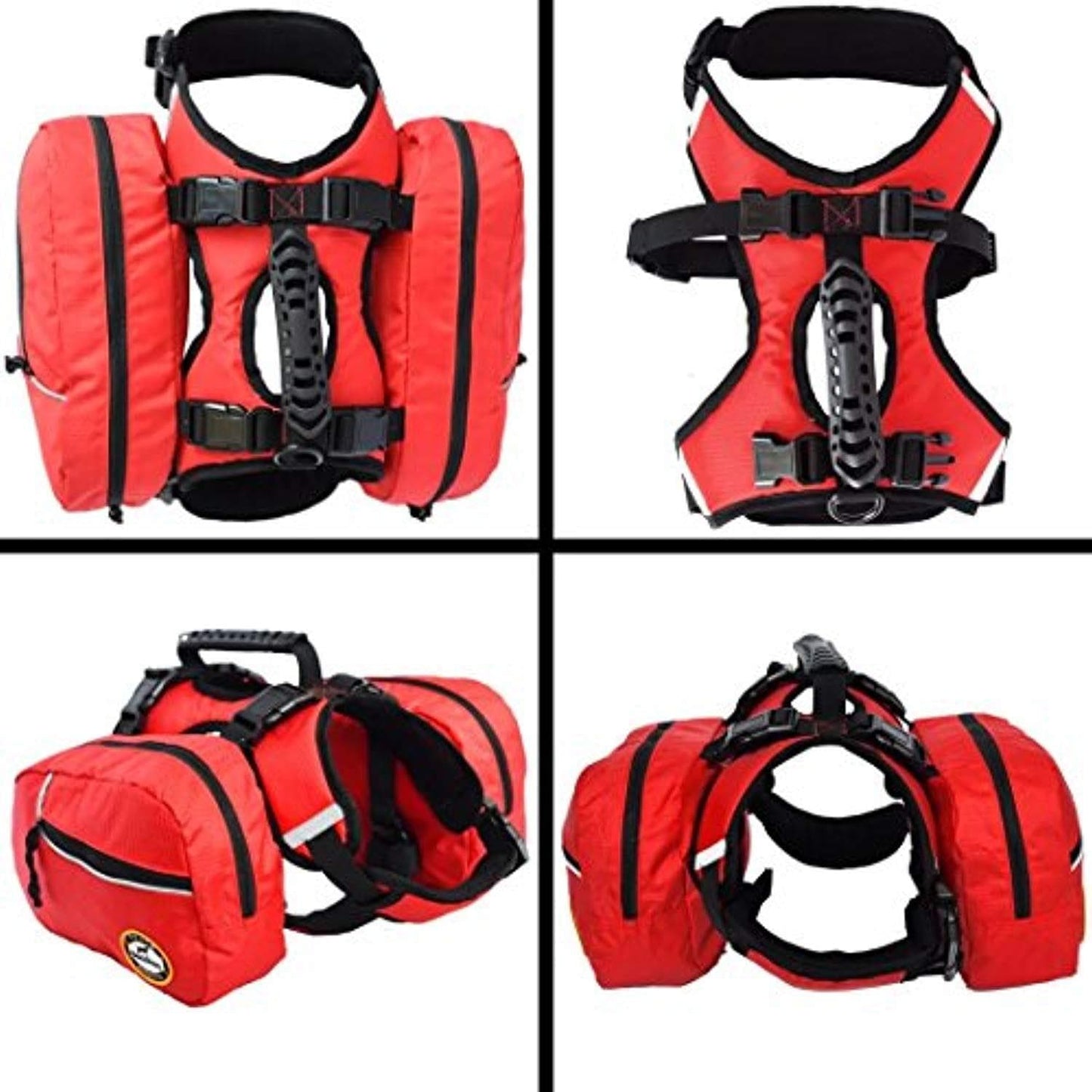 Sac À Dos Réglable Pour Chien Avec Sacoches, Idéal Pour La Randonnée - One PETS-TOP