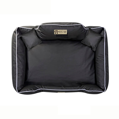 Panier Chien De Luxe Confort Rectangulaire En Cuir Écologique 75x65 cm One PETS-TOP