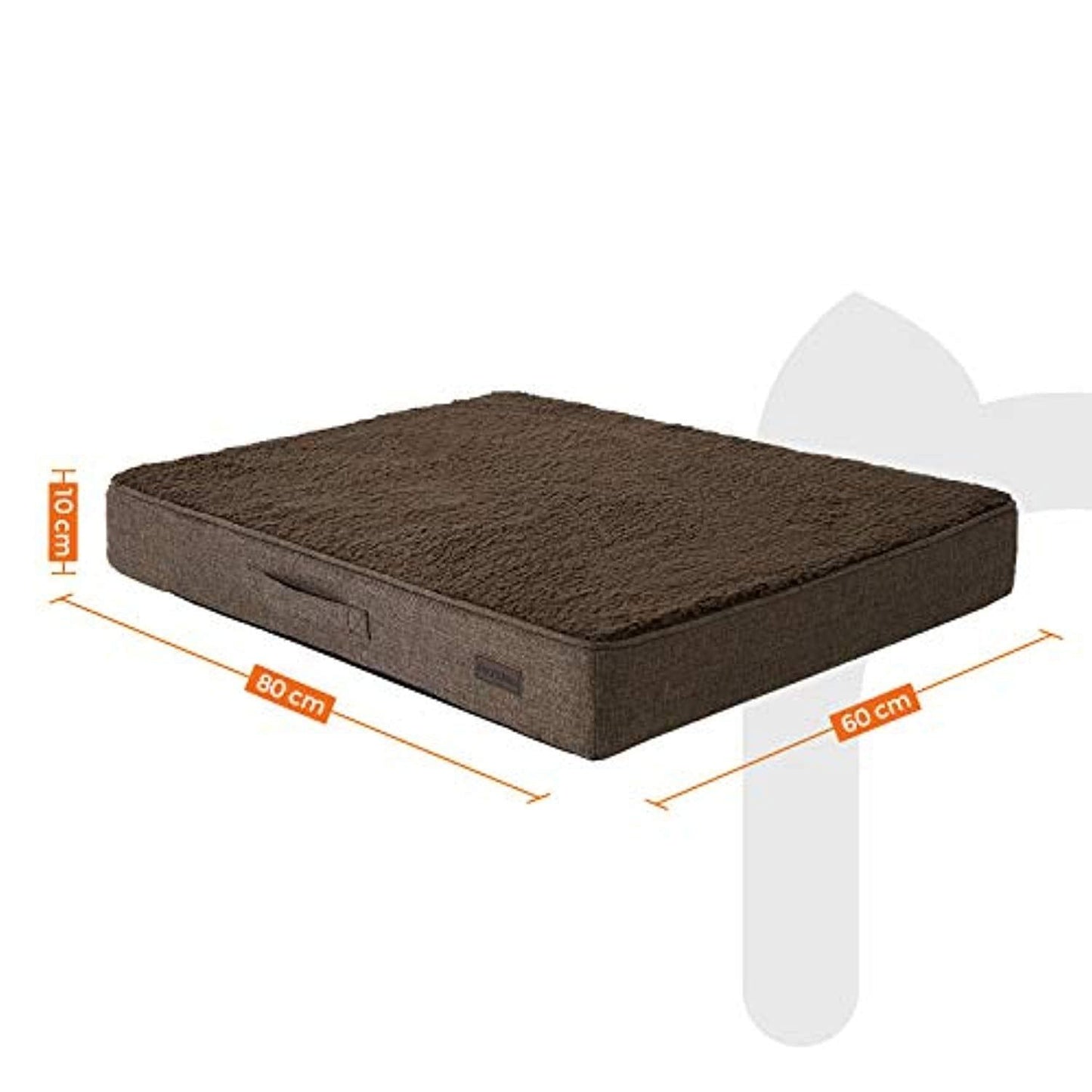 Panier Pour Chien, Matelas Pour Chien Orthopédique, 80 X 60 Cm - One PETS - TOP