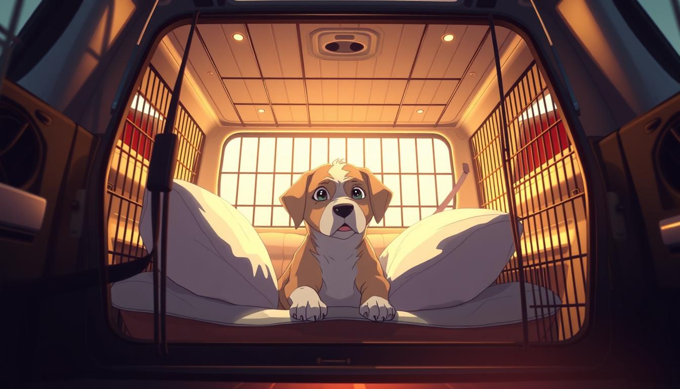 cage de transport pour chien confortable