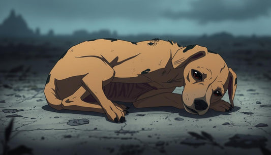 chien sans manger