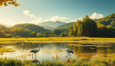Shikoku paysages avec animaux