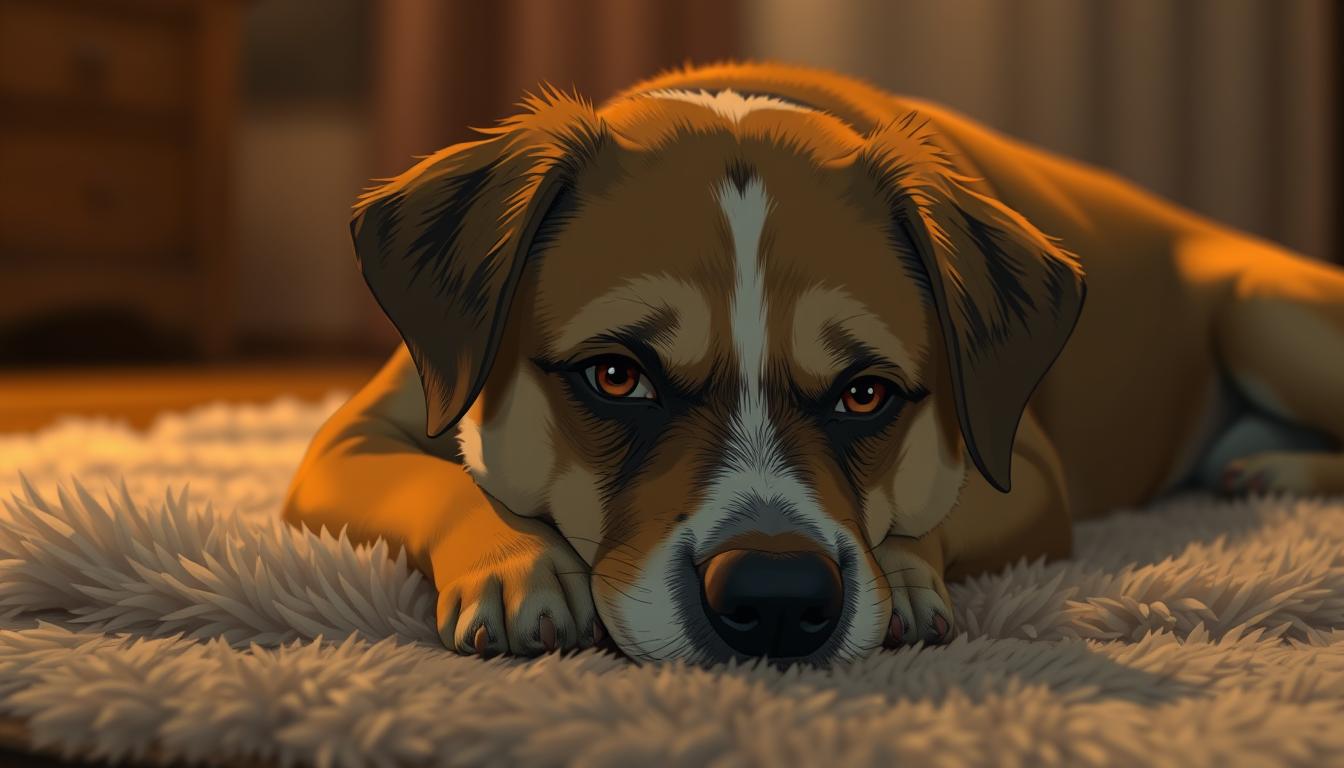 diarrhée chez un chien