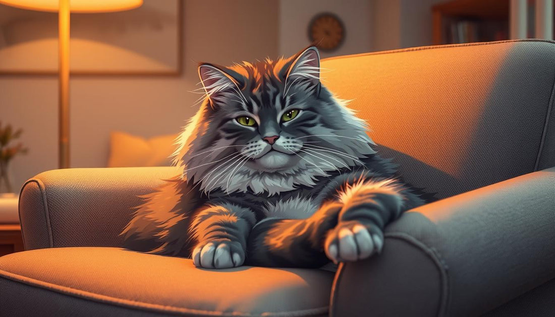 chat maine coon confortable