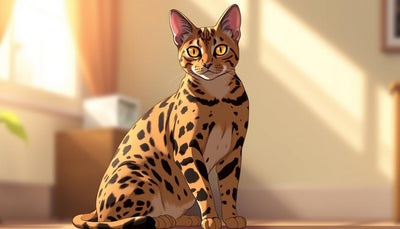 Chat Ocicat pelage tacheté