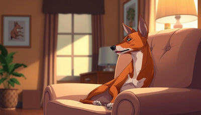 Chien Basenji dans un intérieur