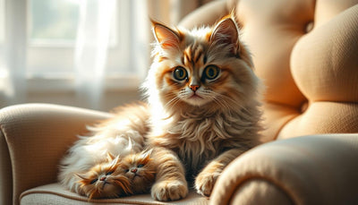 Chat Selkirk Rex au pelage bouclé