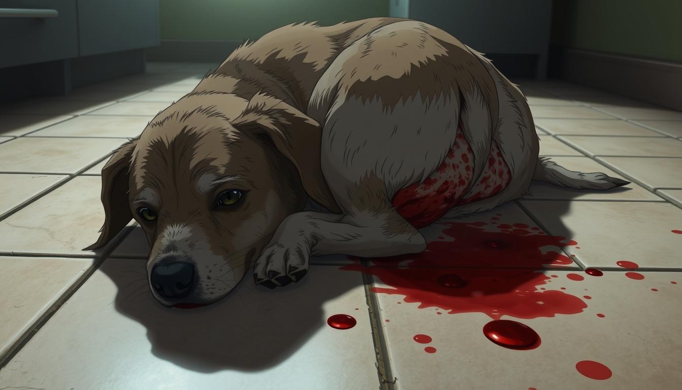 chien diarrhée et sang