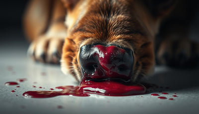 vomissement sang chien