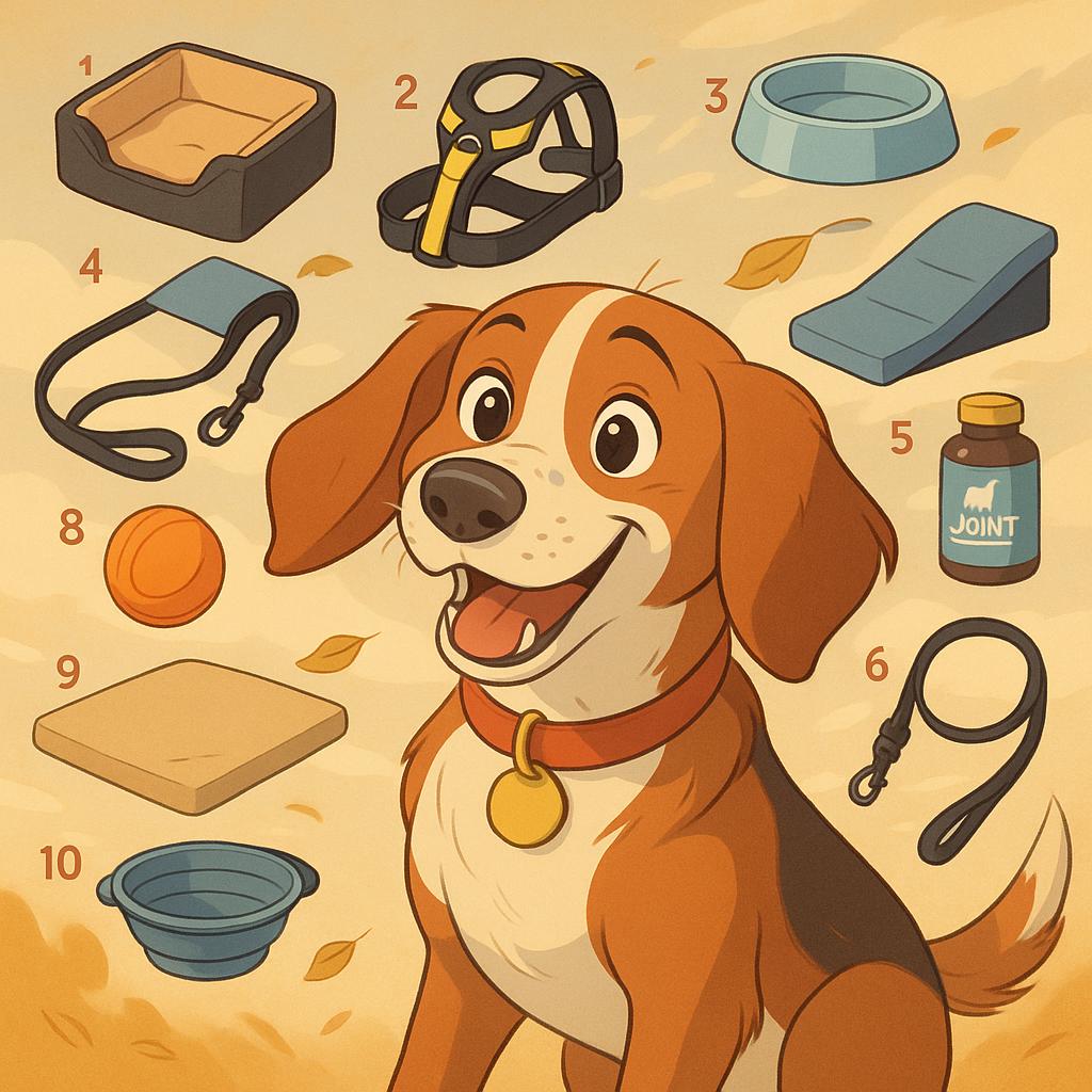 Top 10 des accessoires essentiels pour chiens seniors
