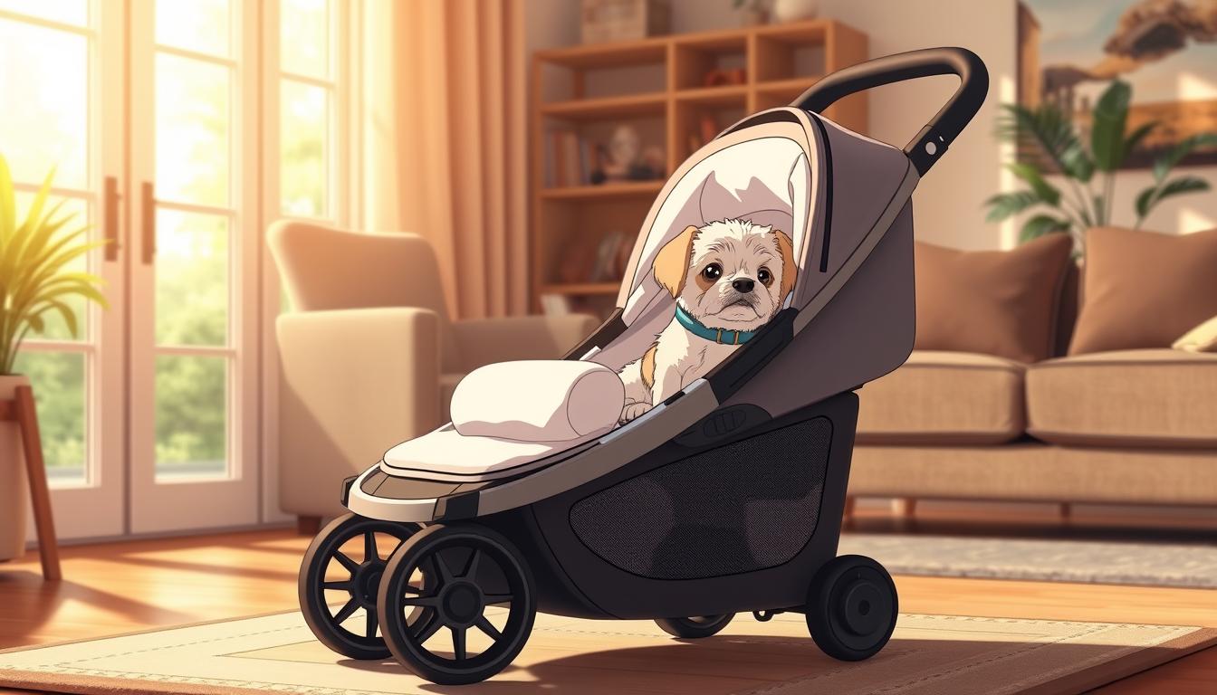 poussette chien confortable