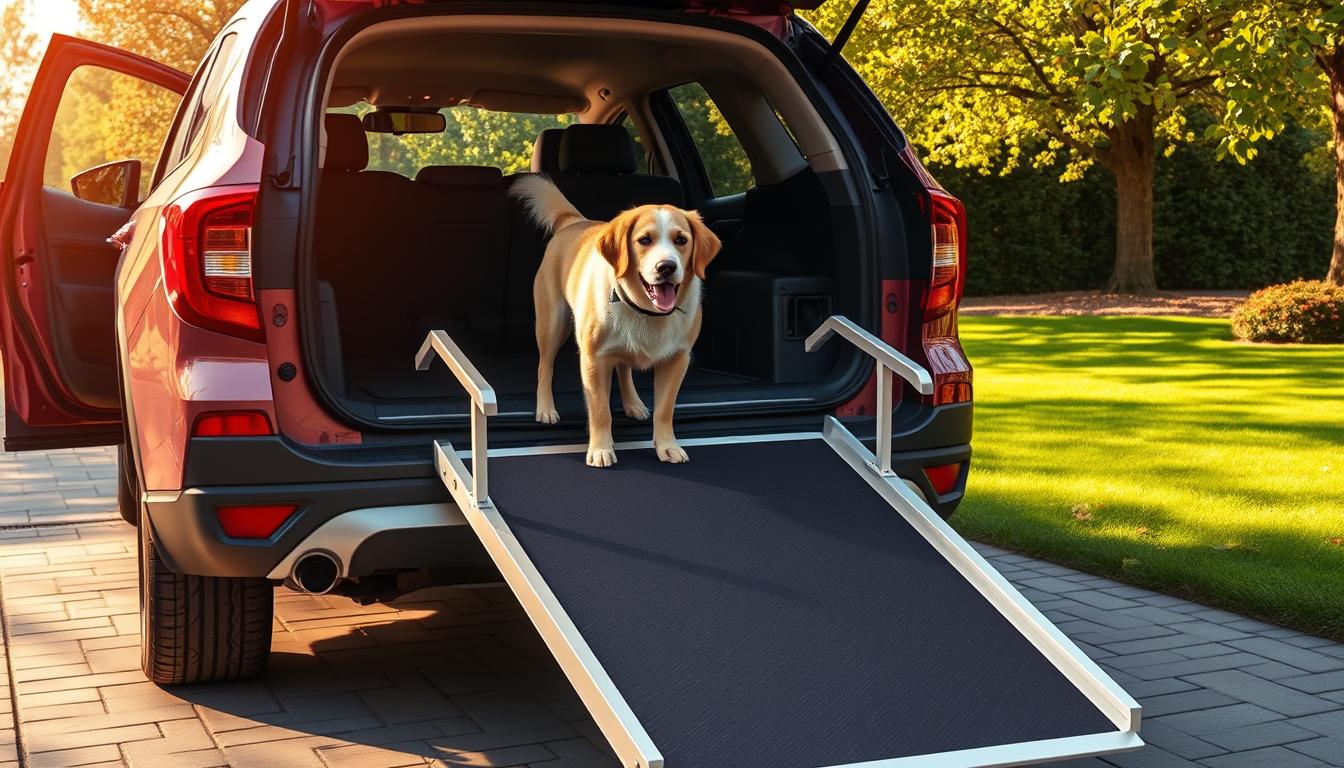 Accès facile avec notre rampe chien voiture 🚗 - One PETS-TOP