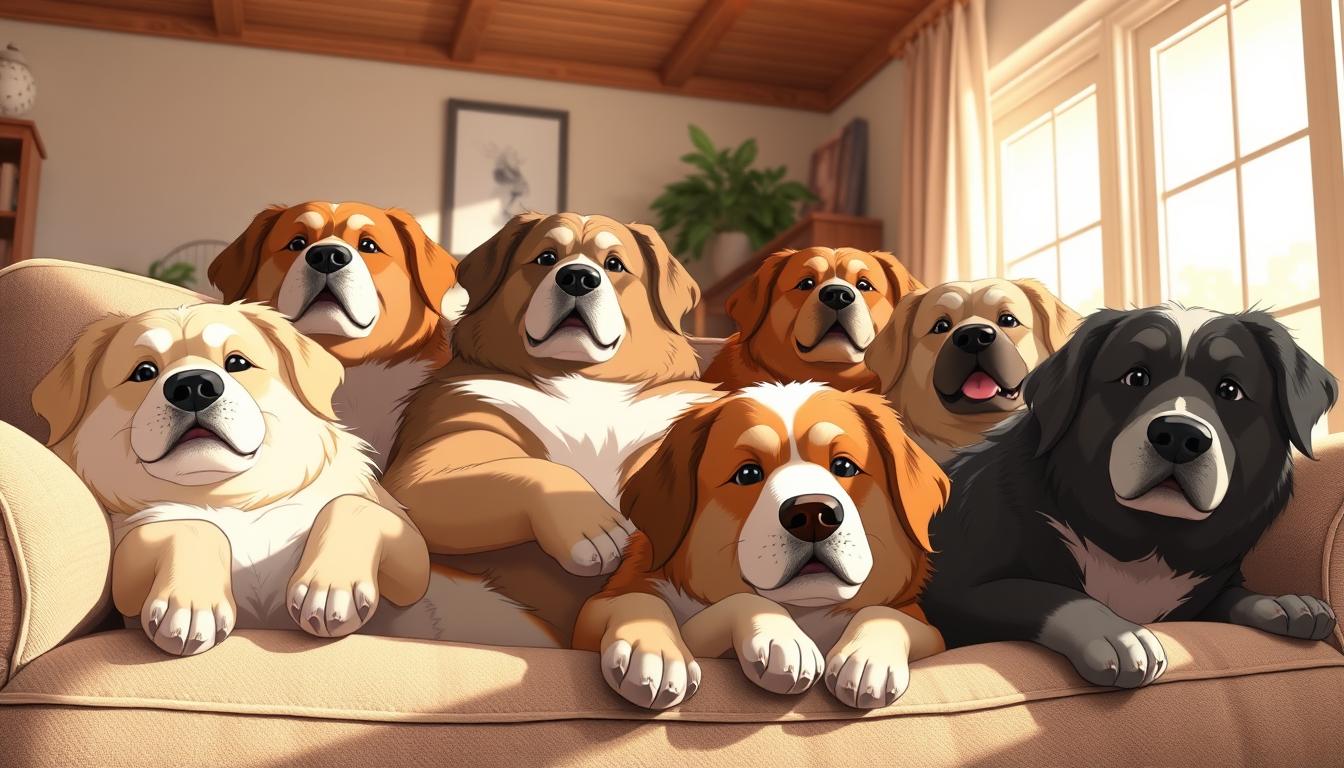 grands chiens affectueux