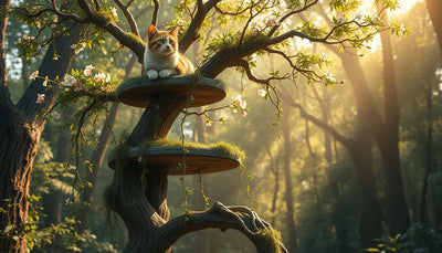 Arbre à chat design naturel : confort et style pour votre chat 🐱 - One PETS-TOP