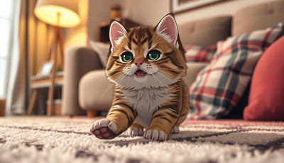 Chaton Scottish Fold jouant